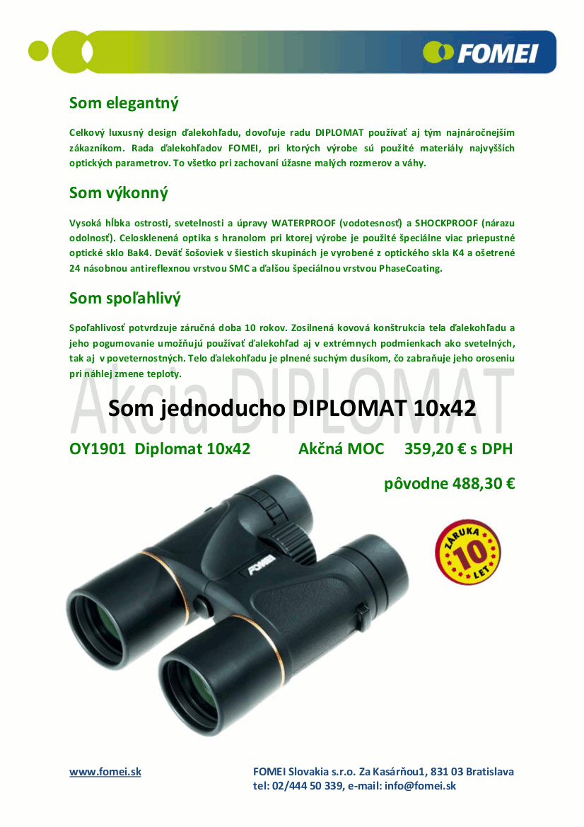 Som elegantny diplomat